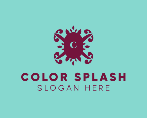 Leaf Decoration Spa logo design