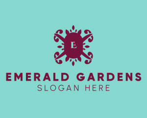 Leaf Decoration Spa logo design