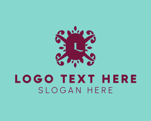 Letter - Leaf Decoration Spa logo design