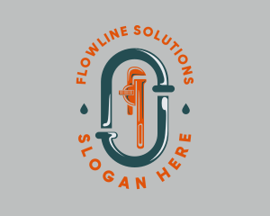 Pipeline - Wrench Pipeline Repair logo design