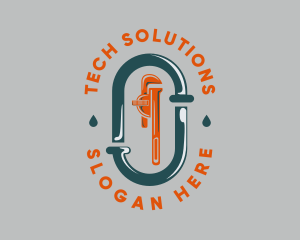 Bathroom - Wrench Pipeline Repair logo design