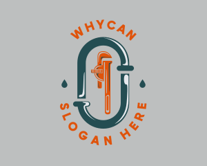 Pipe - Wrench Pipeline Repair logo design
