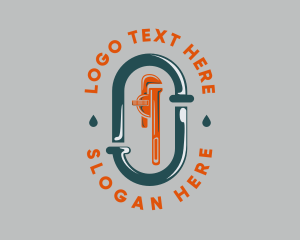 Bathroom - Wrench Pipeline Repair logo design