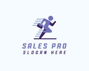 Salesman - Human Employee Recruitment logo design