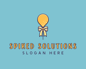 Balloon Ribbon Party Logo