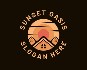 Sunset Housing Realtor logo design