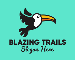 Flying Tropical Toucan logo design