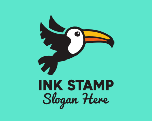 Flying Tropical Toucan logo design