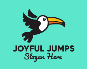 Flying Tropical Toucan logo design