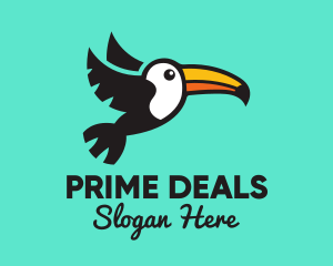 Amazon - Flying Tropical Toucan logo design