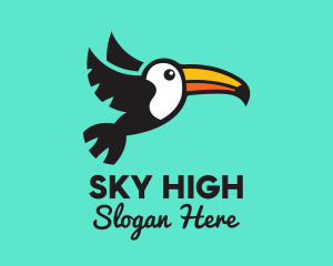 Fly - Flying Tropical Toucan logo design