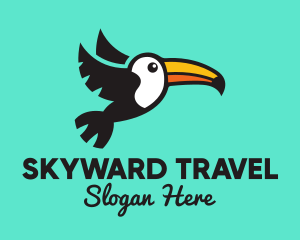 Fly - Flying Tropical Toucan logo design