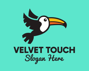 Flying Tropical Toucan logo design