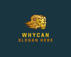Park - Wild Lion Cartoon logo design