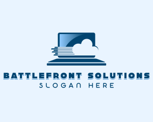 Cyber Cloud Laptop Logo