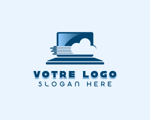Programming - Cyber Cloud Laptop logo design
