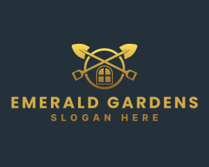 Shovel House Gardening logo design