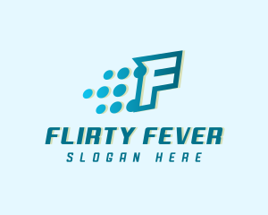 Modern Tech Letter F logo design