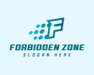 Modern Tech Letter F logo design