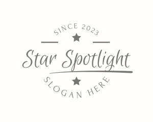 Generic Cursive Star  logo design