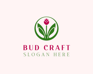 Bud - Tiny Flower Bloom logo design