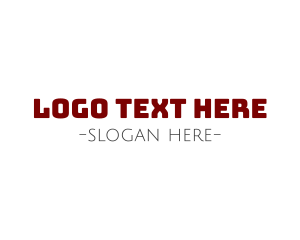 Font - Modern Bold Wordmark logo design