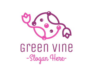 Beauty Flower Vine logo design