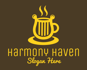 Chord - Harp Coffee Cup logo design