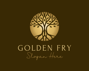 Golden Tree Wellness logo design