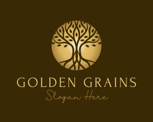 Golden Tree Wellness logo design