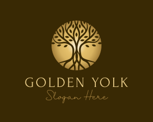 Golden Tree Wellness logo design