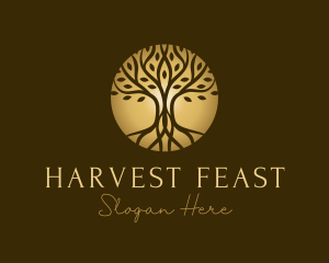 Golden Tree Wellness logo design