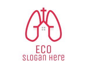 Pink - Pink Religious Chapel Lungs logo design