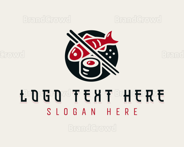 Sushi Fish Dining Logo