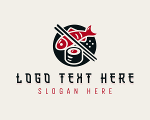 Sushi Fish Dining Logo