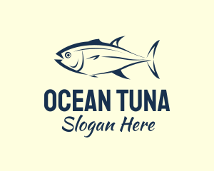 Tuna - Brush Stroke Tuna Fishing logo design