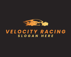 Blazing Sports Car Automobile logo design