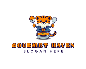 Tiger Soup Restaurant logo design