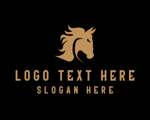 Gold - Equine Horse Stable logo design