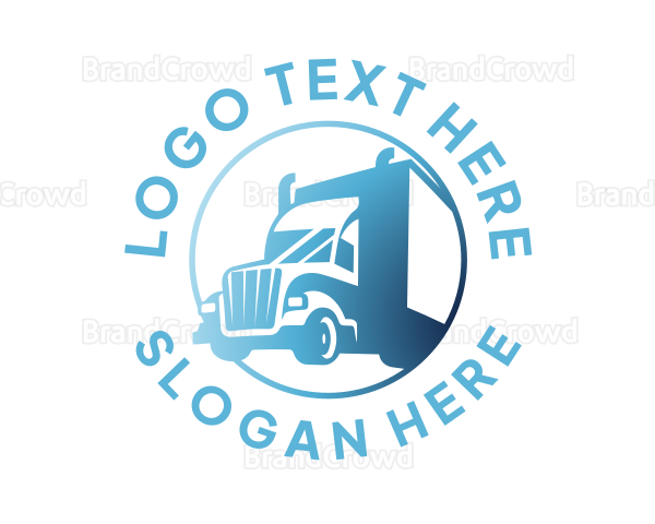 Express Freight Trailer Truck Logo