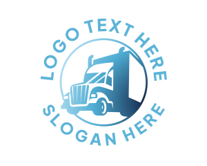 Express Freight Trailer Truck Logo