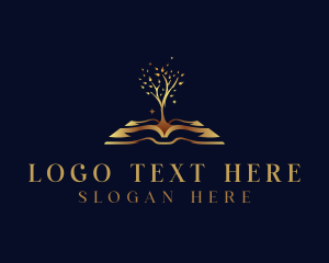 Generation - Tree Book Education logo design