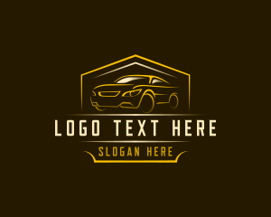 Emblem - Car Rental Garage logo design