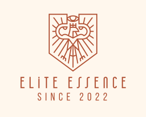 Militia - Ethnic Eagle Shield logo design