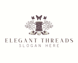 Sewing Spool Thread logo design