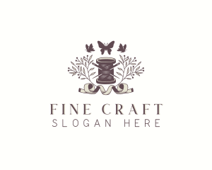 Sewing Spool Thread logo design