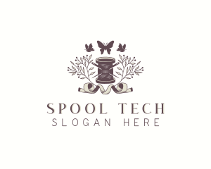 Sewing Spool Thread logo design