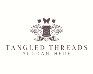 Sewing Spool Thread logo design