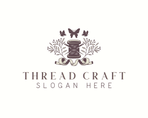 Sewing Spool Thread logo design