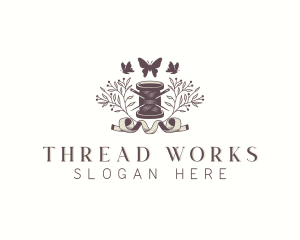 Sewing Spool Thread logo design